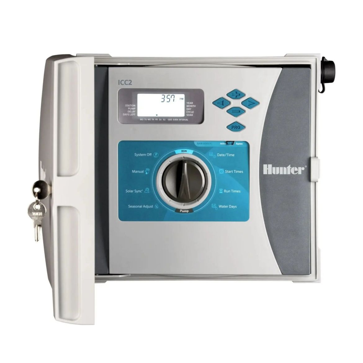 Picture of Hunter ICC2 8 station base unit modular outdoor plastic cabinet controller